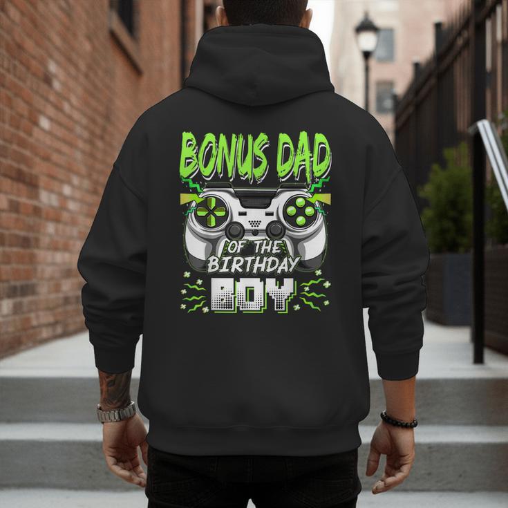Bonus Dad Of The Birthday Boy Video Game Bday Party Men's Hoodie Back Print