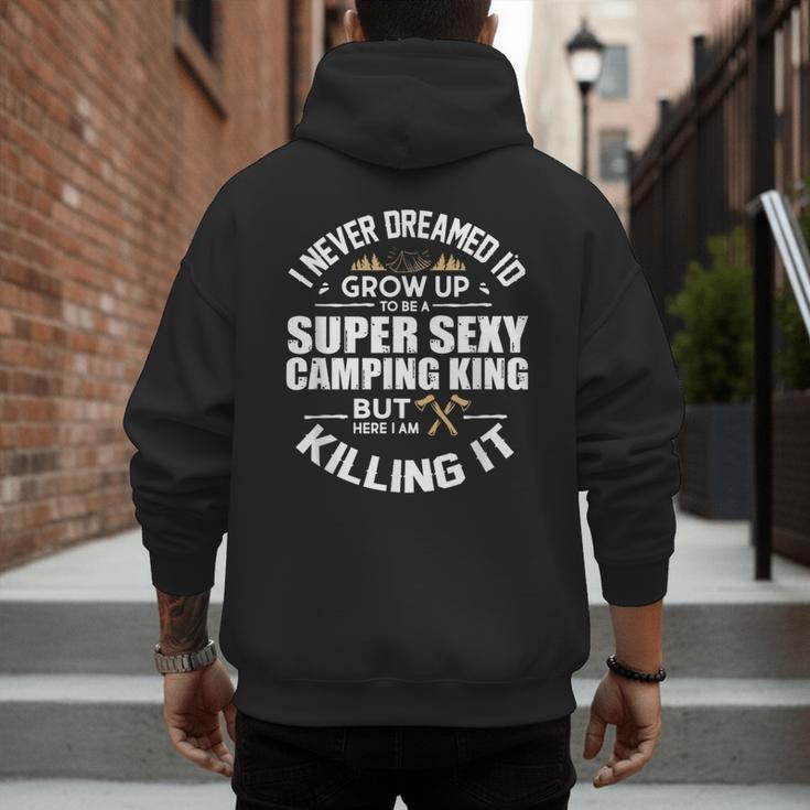 Camping Men Camper RV Camping Vacation Camping Dad Men's Hoodie Back Print