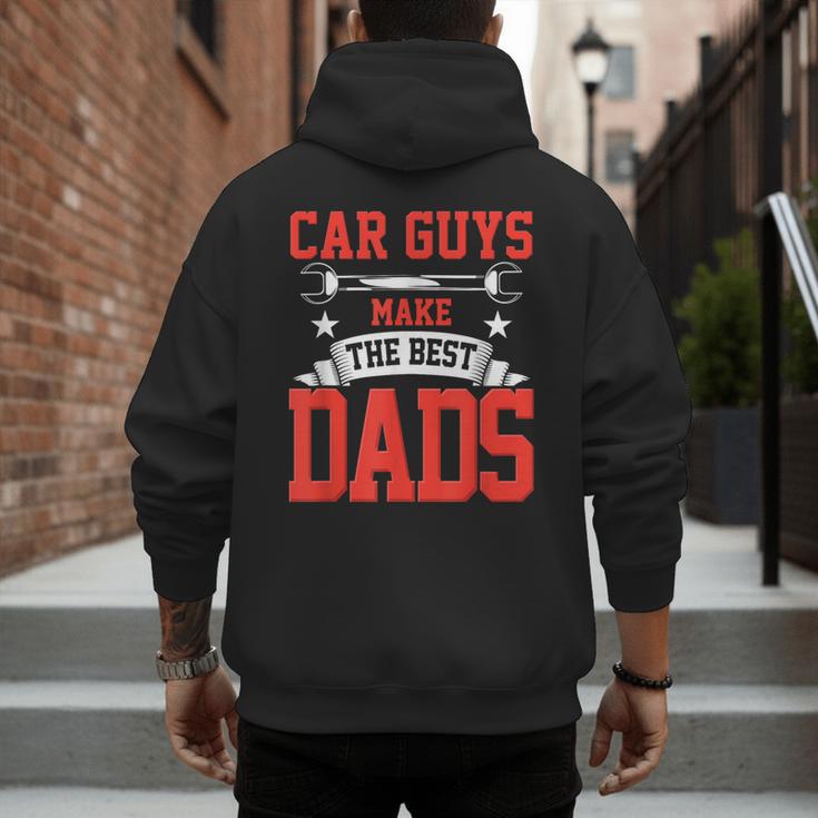 Car Guys Make The Best Dads Garage Mechanic Dad Men's Hoodie Back Print