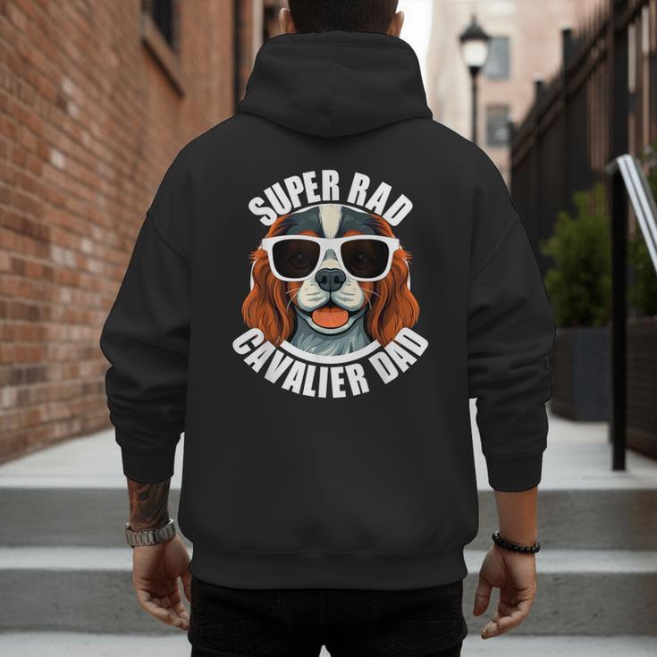 Cavalier King Charles Spaniel Dad Father’s Day Men's Hoodie Back Print