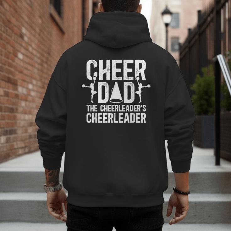 Cheer Dad The Cheerleader's Cheerleader Dad Cheer Father Men's Hoodie Back Print