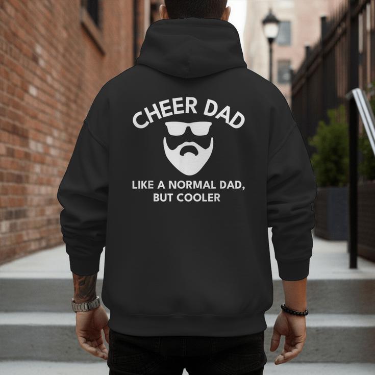 Cheer Dad Cheerleading Bearded Definition Men's Hoodie Back Print