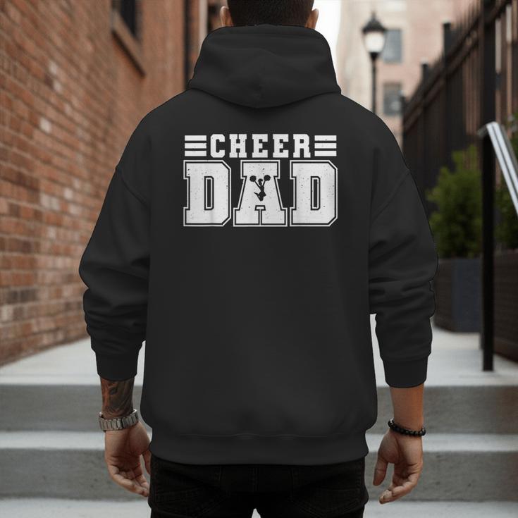 Cheer Dad Cheer Leading Cheer Leading Men Dad Fathers Day Men's Hoodie Back Print