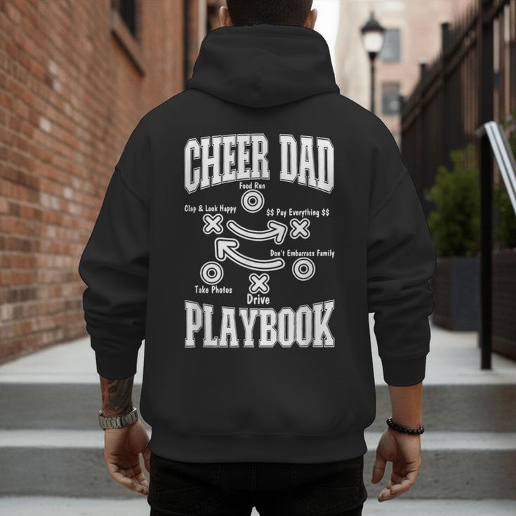 Cheer Dad Playbook Men's Hoodie Back Print