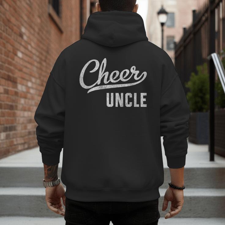 Cheer Dad Shirts Cheer Uncle Proud Cheerleading Uncle Men's Hoodie Back Print
