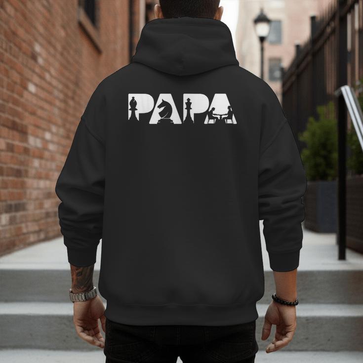 Chess Father Dad Chess Father T-Shirt Men's Hoodie Back Print