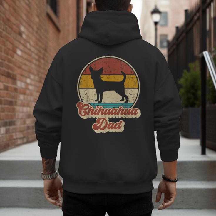 Chihuahua Dad Dog Lover Men Chihuahua Dog Vintage Men's Hoodie Back Print