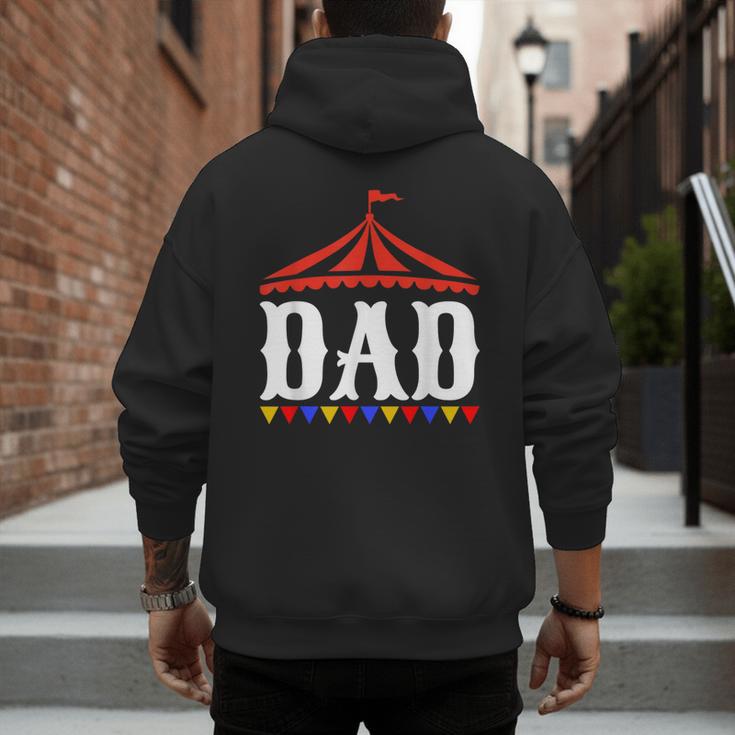 Circus Dad Of The Birthday Boy & Girl Carnival Family Outfit Men's Hoodie Back Print