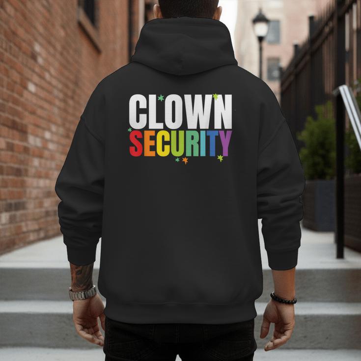 Clown Security Halloween Dad Mom Costume Men's Hoodie Back Print Clown Security Halloween Dad Mom Costume Men's Hoodie Back Print
