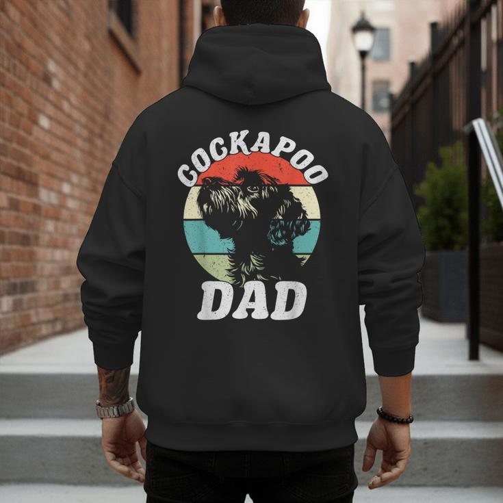 Cockapoo Dad Dog Father's Day Vintage Pet Men Women Kids Men's Hoodie Back Print
