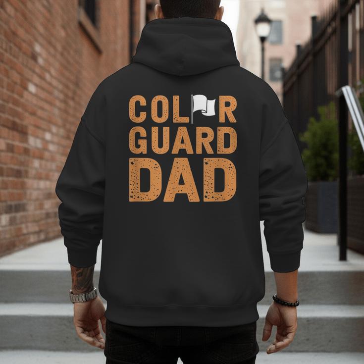Color Guard Dad Flag Flipping Father Men's Hoodie Back Print Color Guard Dad Flag Flipping Father Men's Hoodie Back Print