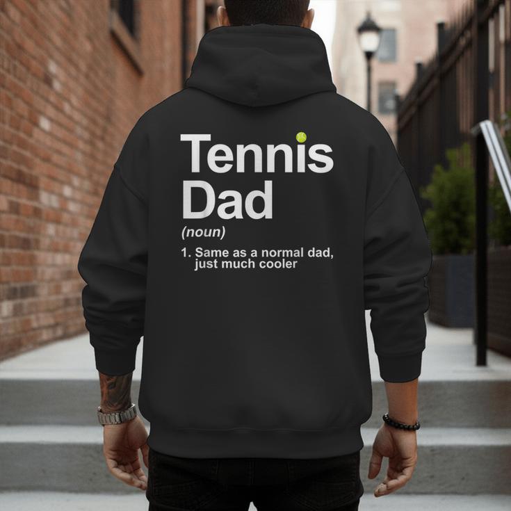 Cool Tennis Novelty For Men Dad Tennis Lover Tennis Player Men's Hoodie Back Print