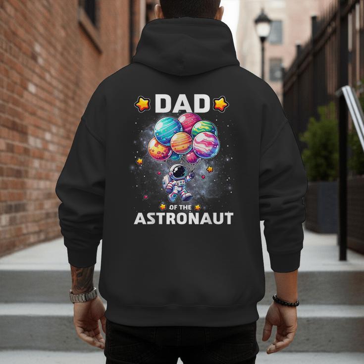 Dad Of The Astronaut Space Theme First Birthday Party Men's Hoodie Back Print Dad Of The Astronaut Space Theme First Birthday Party Men's Hoodie Back Print