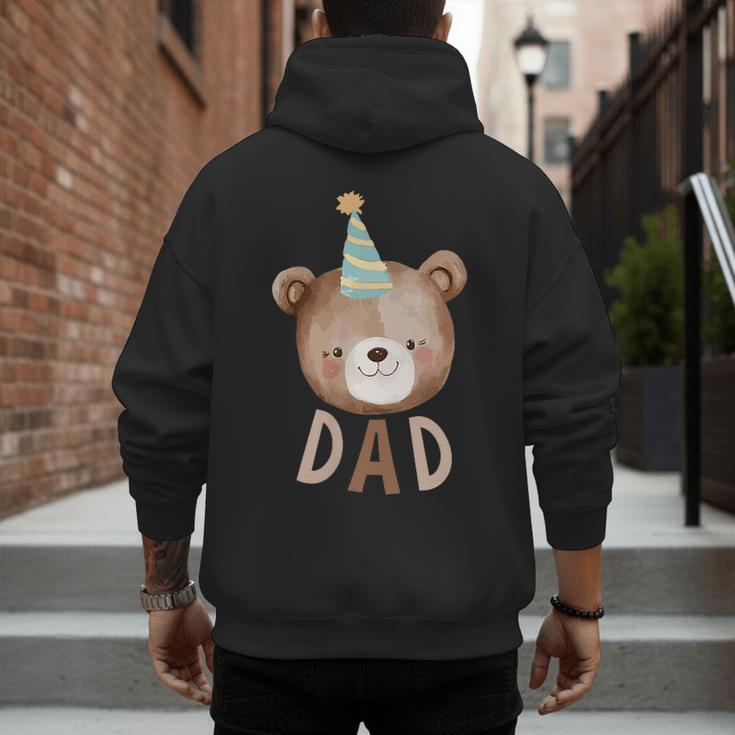 Dad Bear 1st Birthday Beary First Birthday Matching Family Men's Hoodie Back Print Dad Bear 1st Birthday Beary First Birthday Matching Family Men's Hoodie Back Print