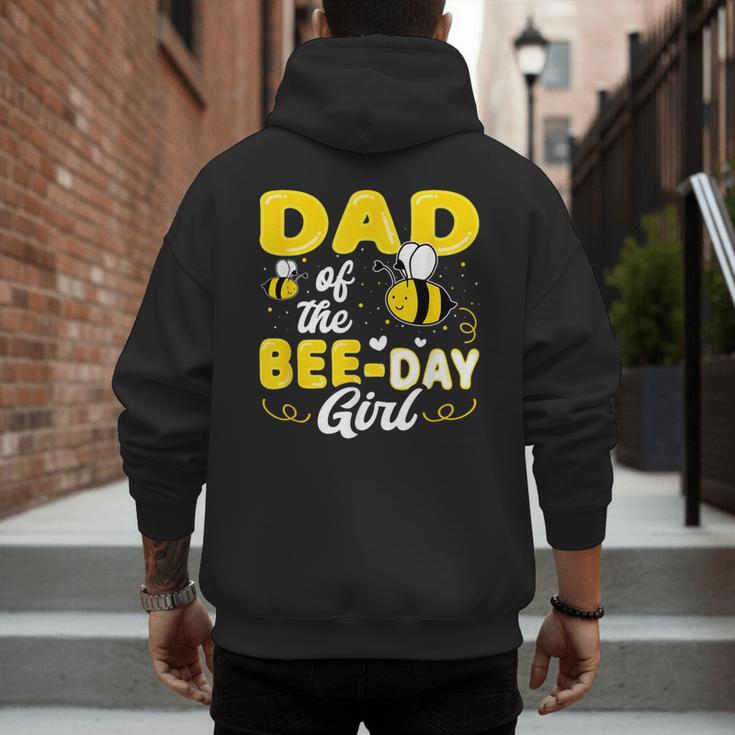 Dad Of The Bee Day Girl Hive Party Matching Birthday Sweet Men's Hoodie Back Print