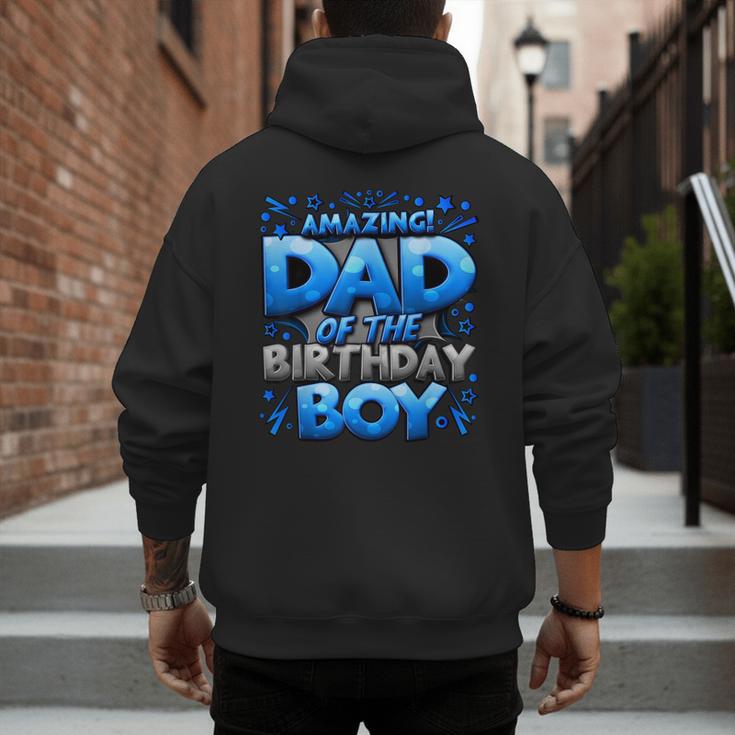 Dad Of The Birthday Boy Matching Family Father Men's Hoodie Back Print Dad Of The Birthday Boy Matching Family Father Men's Hoodie Back Print