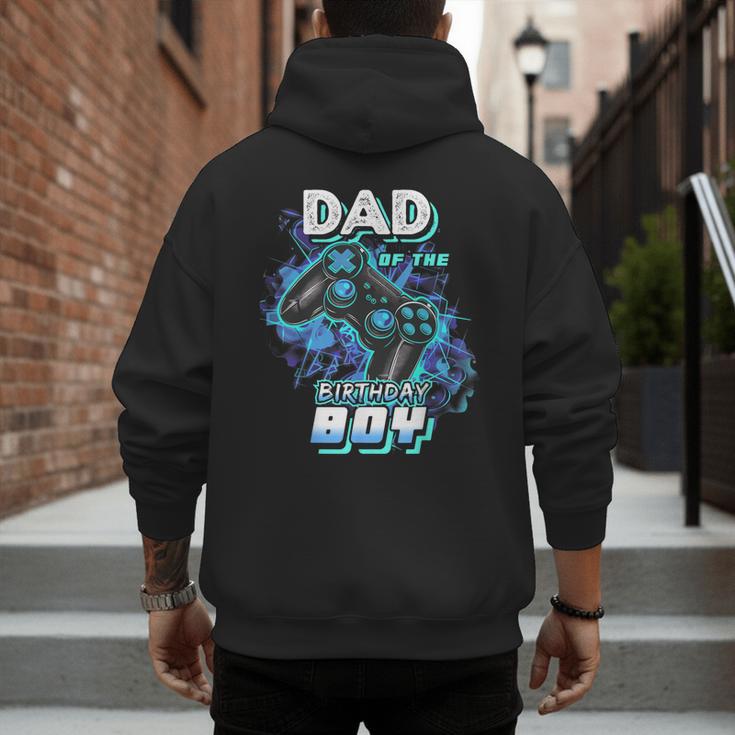 Dad Of The Birthday Boy Matching Video Game Birthday Party Men's Hoodie Back Print Dad Of The Birthday Boy Matching Video Game Birthday Party Men's Hoodie Back Print