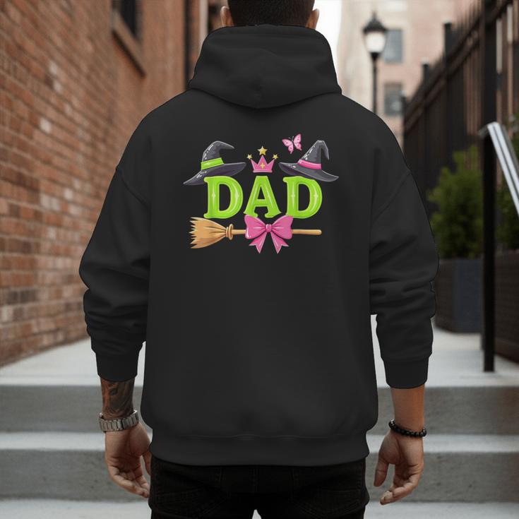 Dad Of The Birthday Girl Witch Family Party Decorations Men's Hoodie Back Print