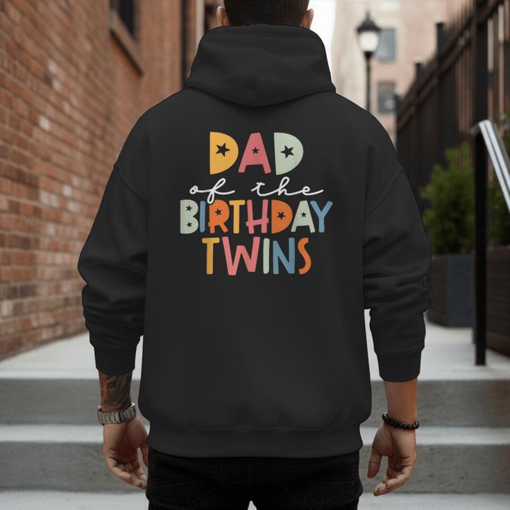 Dad Of The Birthday Twins Kids Great Daddy Of Twins Bday Men's Hoodie Back Print Dad Of The Birthday Twins Kids Great Daddy Of Twins Bday Men's Hoodie Back Print