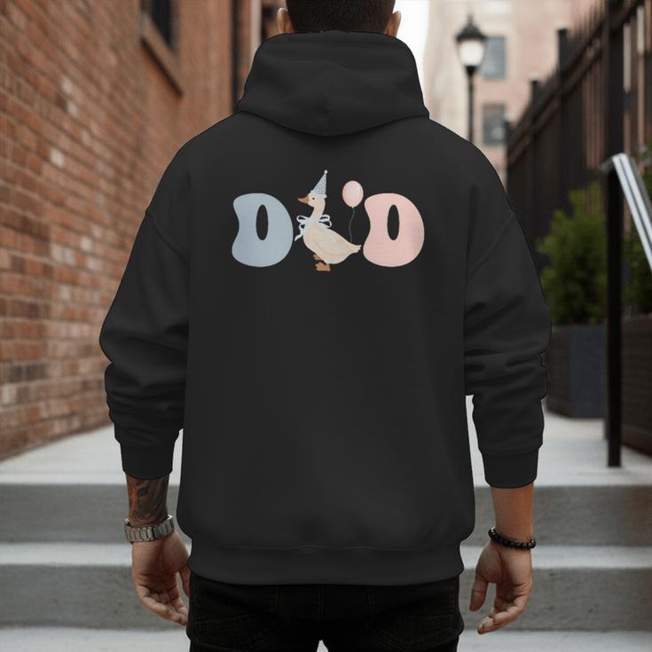 Dad Daddy Of The Birthday Silly Goose Family Men's Hoodie Back Print