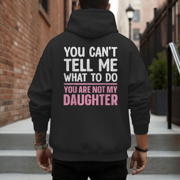 Dad For Father Daddy Papa Men From Daughter Dad Men's Hoodie Back Print