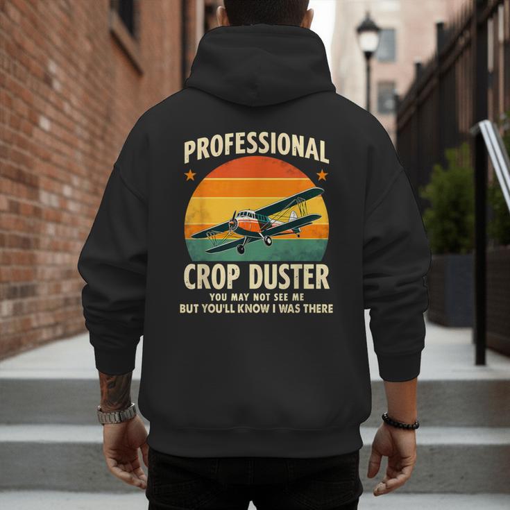 Dad Joke Farter Professional Crop Duster Men's Hoodie Back Print