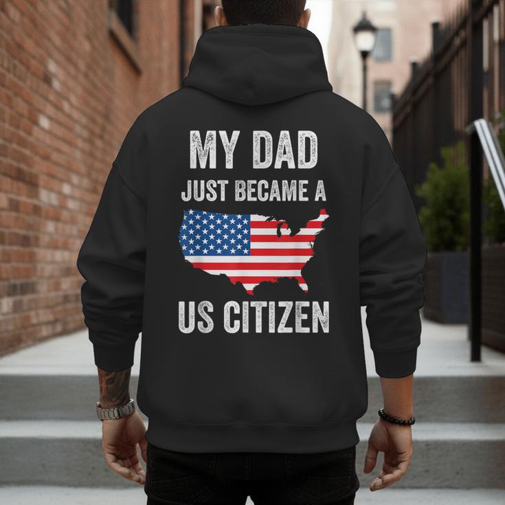 My Dad Just Became A US Citizen Proud New American Citizen Men's Hoodie Back Print My Dad Just Became A US Citizen Proud New American Citizen Men's Hoodie Back Print