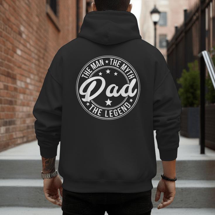 DAD The Man The Myth The Legend Father's Day Men's Hoodie Back Print DAD The Man The Myth The Legend Father's Day Men's Hoodie Back Print