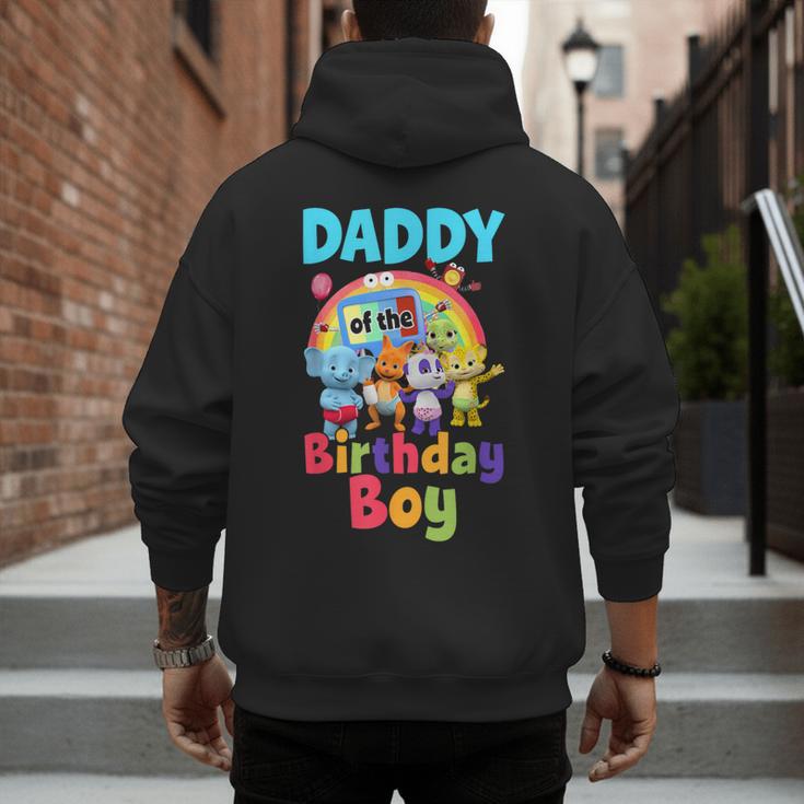 Dad And Mom Daddy Of The Birthday Boy Family Party Decor Men's Hoodie Back Print