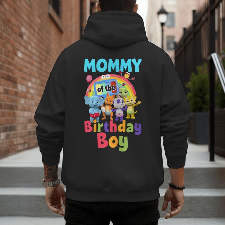 Dad And Mom Mommy Of The Birthday Boy Family Party Decor Men's Hoodie Back Print