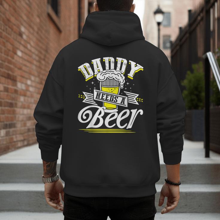 Dad Needs A Beer Button Up Shirts Beer Drinking Lover Men's Hoodie Back Print Dad Needs A Beer Button Up Shirts Beer Drinking Lover Men's Hoodie Back Print