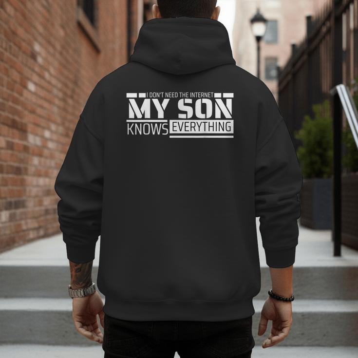 Dad Shirt From Son Men Fathers Day Dad Men's Hoodie Back Print