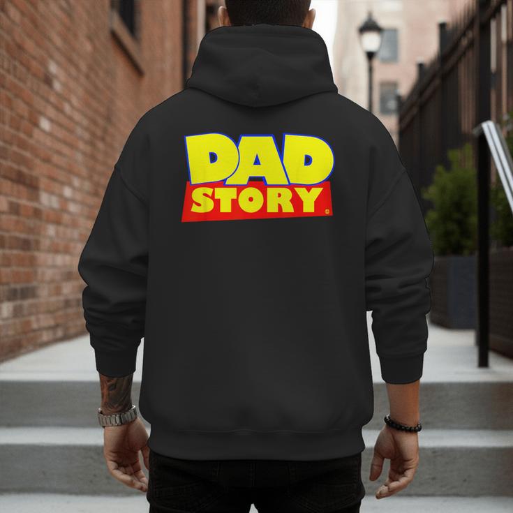 Dad Story Men's Hoodie Back Print