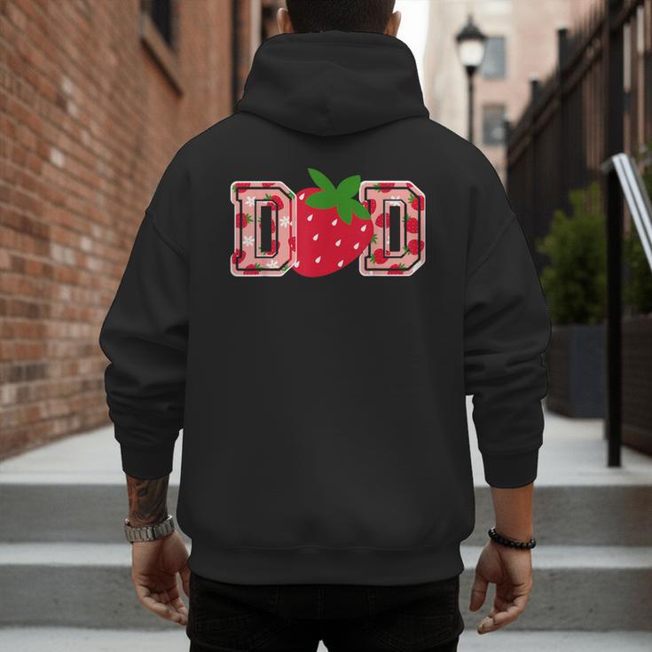 Dad Strawberry Birthday Men's Hoodie Back Print Dad Strawberry Birthday Men's Hoodie Back Print
