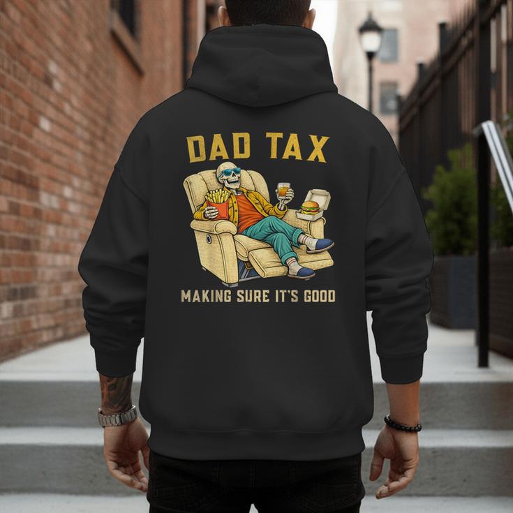 Dad Tax Graphic Tee Fathers Day Men's Hoodie Back Print
