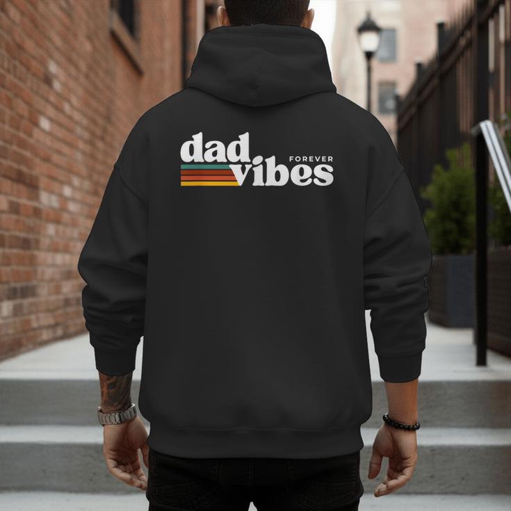 Dad-Vibes Forever Father Retro Vintage Men's Hoodie Back Print
