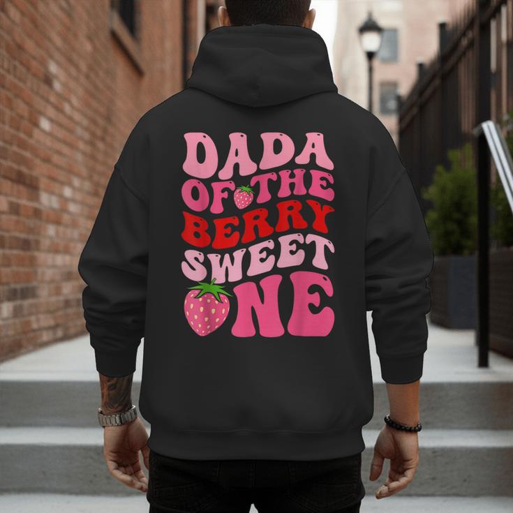 Dada Of The Berry Sweet One Strawberry First Birthday Men's Hoodie Back Print Dada Of The Berry Sweet One Strawberry First Birthday Men's Hoodie Back Print