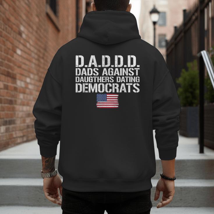 Daddd Shirt Dads Against Daughters Dating Democrats Men's Hoodie Back Print