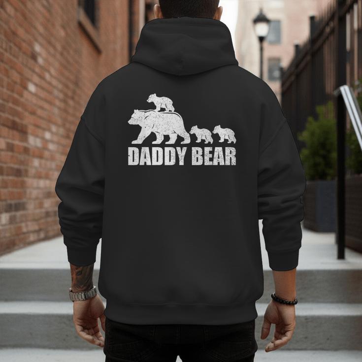 Daddy Bear 3 Cubs Shirt Daddy Bear 3 Kids Tshirt Dad 3 Kids Men's Hoodie Back Print