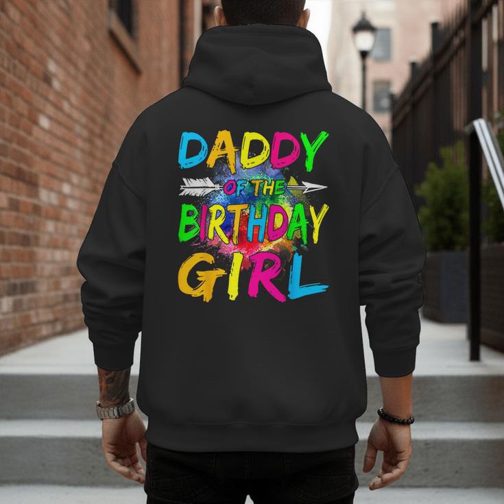 Daddy Of The Birthday Girl Retro 80's Party Men's Hoodie Back Print Daddy Of The Birthday Girl Retro 80's Party Men's Hoodie Back Print
