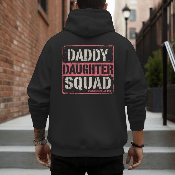 Daddy Daughter Squad Fathers Day Matching Dad And Daughter Men's Hoodie Back Print