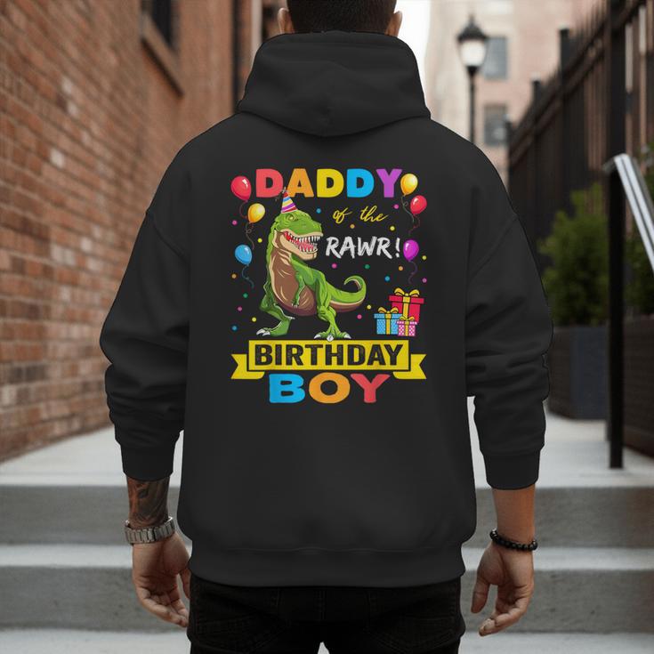 Daddy Dinosaur Shirt Cute Birthday Boy Family Apparel Men's Hoodie Back Print Daddy Dinosaur Shirt Cute Birthday Boy Family Apparel Men's Hoodie Back Print