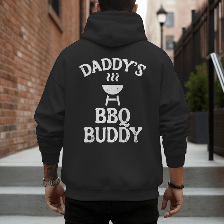 Daddys BBQ Buddy Cute Barbecue Family Match Boys Girls Kids Men's Hoodie Back Print