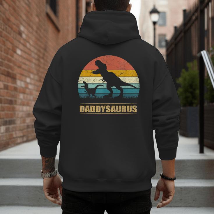 Daddysaurus DadRex Dinosaur Men Men's Hoodie Back Print