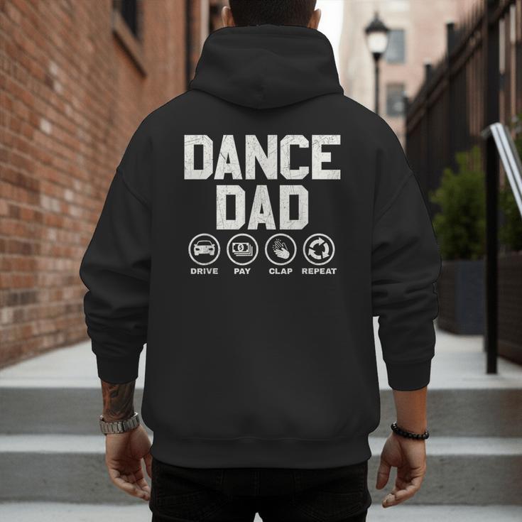 Dance Dad Proud Dancer Dancing Father Men Men's Hoodie Back Print