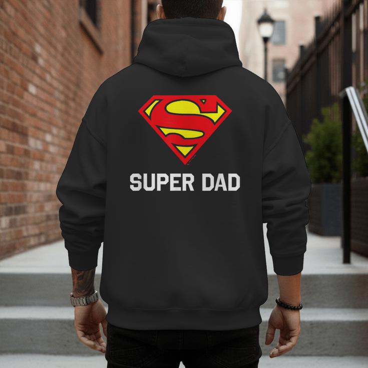 DC Comics Superman Father's Day Super Dad Logo Men's Hoodie Back Print