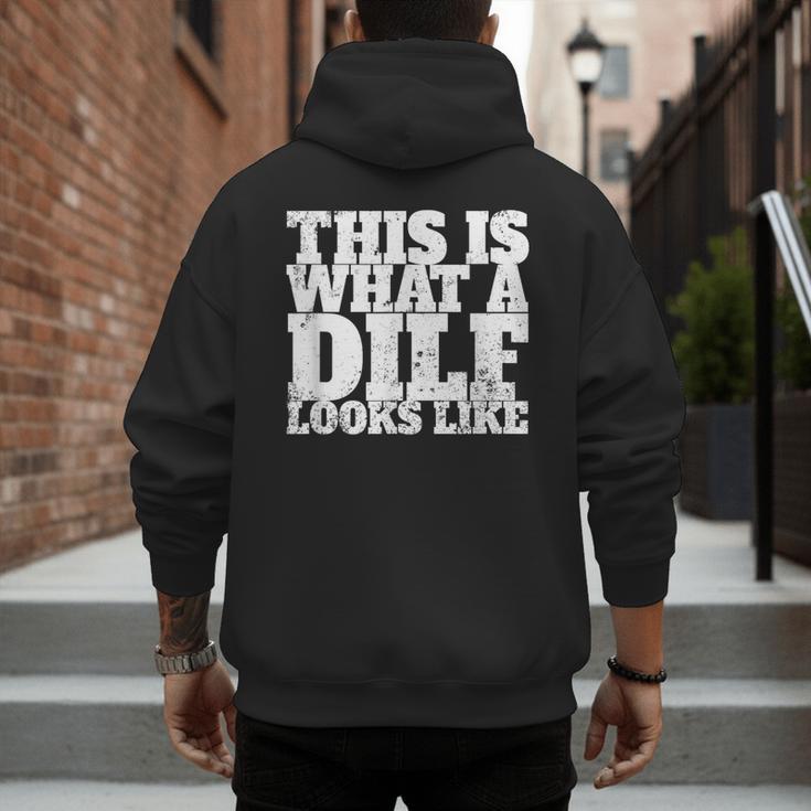 This Is What A DILF Looks Like Hot Dad DILF Men's Hoodie Back Print