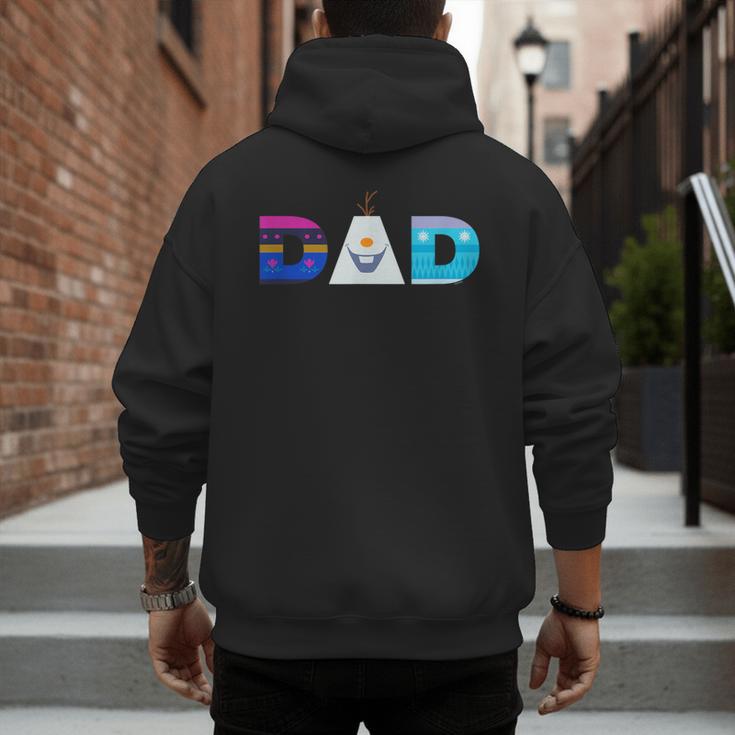 Disney Frozen Elsa Anna Olaf Dad Father's Day Birthday Men's Hoodie Back Print