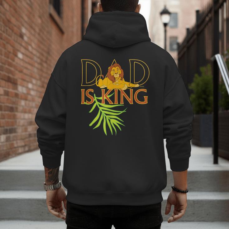 Disney The Lion King Dad Is King Mufasa & Simba Father's Day Men's Hoodie Back Print Disney The Lion King Dad Is King Mufasa & Simba Father's Day Men's Hoodie Back Print