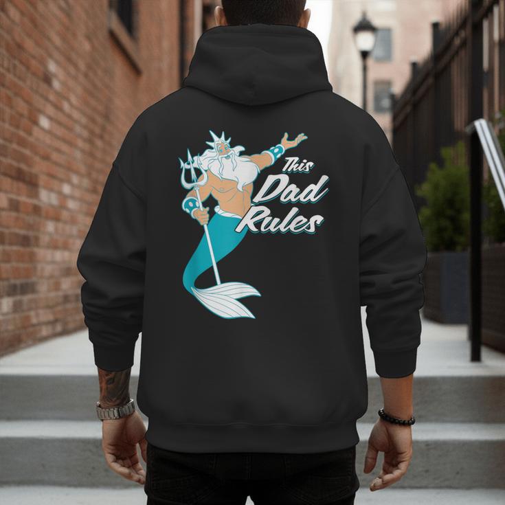 Disney The Little Mermaid King Triton Dad Men's Hoodie Back Print